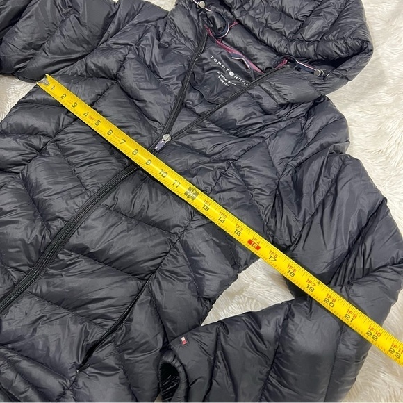 Tommy Hilfiger Womens Packable Hooded Black Down Puffer Jacket XS - Picture 6 of 14